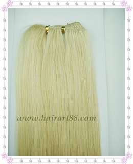 45 Wide HUMAN HAIR WEFT/EXTENSION #P6/613,20long,100g