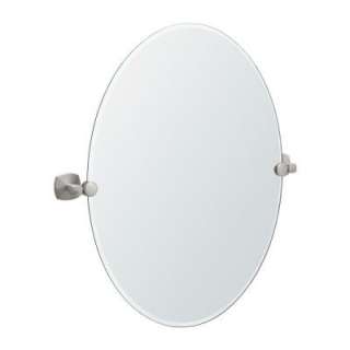 Gatco Jewel 21.75 in. Oval Mirror in Satin Nickel 4159 at The Home 