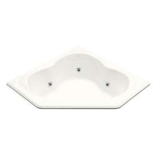 KOHLER Sojourn 5 Ft. Whirlpool With Center Drain in White DISCONTINUED 