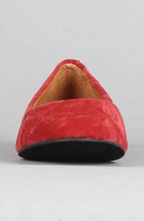 Rebels Footwear The Maddox Flat in Red Velvet  Karmaloop   Global 