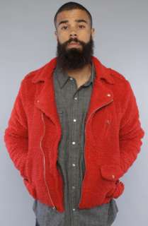 Joyrich The Fleece Motor Jacket in Red  Karmaloop   Global 