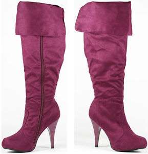 Purple Fashion High Knee Tall Boots 11 us Sucess29  