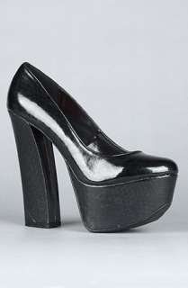 Sole Boutique The Anne IX Shoe in Metallic Black  Karmaloop 