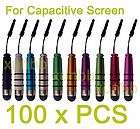 100 PCS iPhone 4G 4S iPad2 Stylus Capacitive Pen Samsung Galaxy 