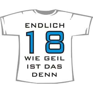 Geburtstag T Shirt, Endlich 18  Sport & Freizeit