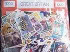 1000 Different Great Britain stamps early to recent.