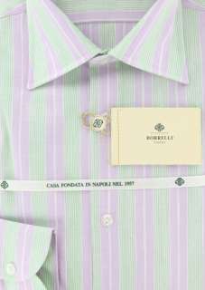 New $400 Borrelli Lavender Purple Shirt 16/41  