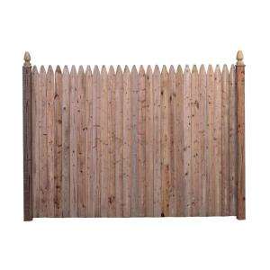   Treated SPF Flat Stockade Fence Panel 73000479 