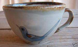 Tonala Blue Palomar KE Mexican Pottery KE 1 Tea Cup GG  