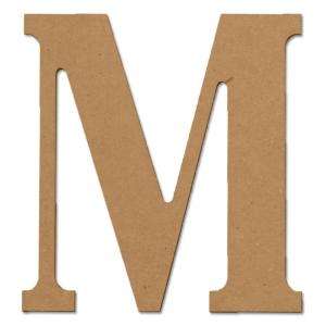 Design Craft MIllworks 8 In. MDF Classic Wood Letter (M) 47372 at The 