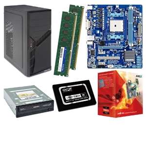   ADATA 8GB DDR3 RAM Kit, OCZ 60GB SSD, DVD Writer, DiabloTek Mid Tower