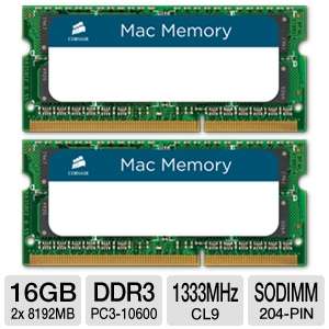   , 204 pin SODIMM, 1.5V, CL9, Apple Compatible 