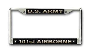 Army 101st Airborne Div Military License Plate Frame  