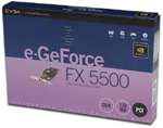 EVGA GeForce FX 5500 Video Card   128MB DDR, PCI, DVI, TV Out, Video 