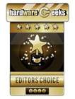 HardwareGeeks 5 Star Editors Choice Gold Award