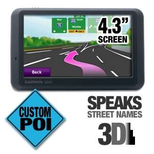 Garmin Nuvi 755T GPS   4.3 Touch Screen Display, Text To Speech, 3D 