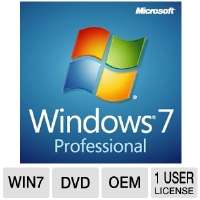 Microsoft Windows 7 Professional 32BIT   OEM DVD OEM DVD Only $139.99 