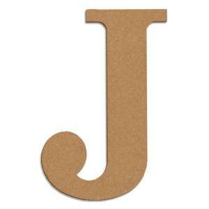 Design Craft MIllworks 8 In. MDF Classic Wood Letter (J) 47369 at The 