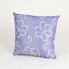 LuLu Lavender Pillow with White Flowers