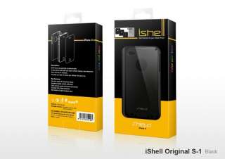 SHIELD iShell Case Tasche Apple iPhone 4S Schwarz + Display 