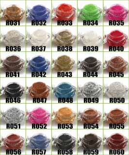 120 Colors UV Builder Gel Glitter Shimmer Paillette Nail Art Tips 