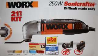 Worx SoniCrafter 250W Multifunktionswerkzeug 21tl  