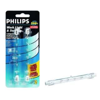 Philips 300 Watt T3 Halogen Light Bulbs (2 Pack) 415711 at The Home 