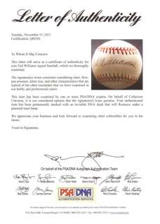 Ted Williams Autographed Signed AL Baseball PSA/DNA #Q00181  