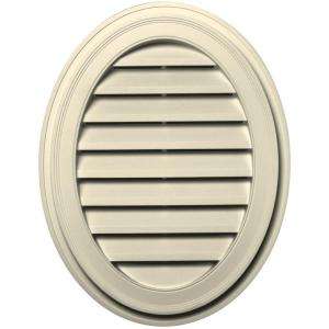 Builders Edge 27 in. Oval Gable Vent #020 Cream 120042127020 at The 
