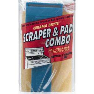 Cerama Bryte Scraper and Pad Combo Set for Ceramic Cooktops PM10X304DS 