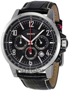  Dial Chronograph Leather Strap Mens Watch NY1325 674188168113  