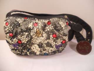   Couture Snow White Bag Purse Pocketbook by Loop Black NWT  