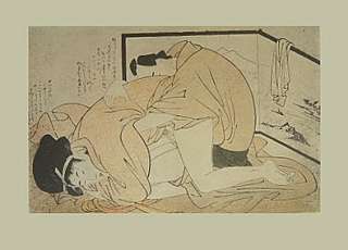 Kitagawa Utamaro Kunstdruck erotische Holzschnitte IV  