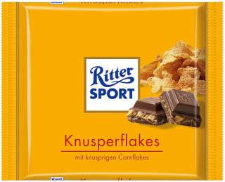 Ritter Sport Schokolade Knusper Flakes 5 x 100g  