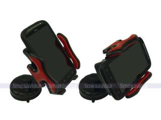 Red In Car Mount Phone Holder for Cell Mobile Smartphone  