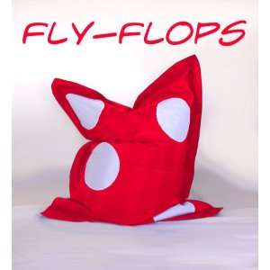 Fly Flops Sitzsack Sitzkissen mit Punkten rot weiß  Küche 