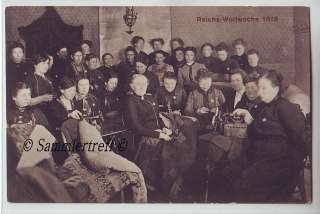 Fotokarte Reichswollwoche 1915 Borgstede Varel Friesland  