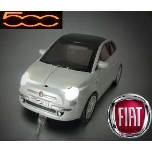Automaus Carmaus Fiat 500   in Weiß mit USB   Kabel  