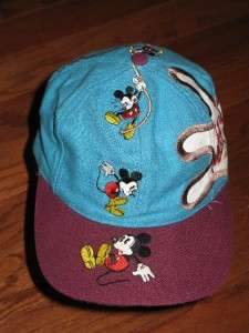 VINTAGE 90s MICKEY MOUSE ADULT SNAPBACK HAT DISNEY CAP DREW PEARSON 