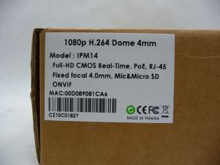 NEW RAINBOW IPM 14 1080P FULL HD H.264 NETWORK DOME CCTV SECURITY 