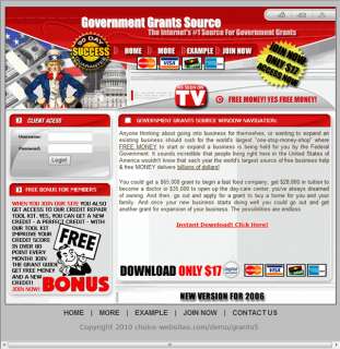 GOVERNMENT GRANTS TURNKEY WEBSITE PROFITABLE BUSINESS  