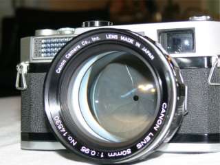 Canon 7 Rangefinder Camera w/50mm f/0.95 Lens , Dream Lens 