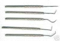 jewelers soldering tools 5 pc stainless steel pick set  
