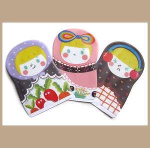 Cute 3 Color Russian matryoshka Doll Card Holder Pick1  