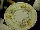 KPM Hand Painted 8 1/2 Plate Butterflies and Flowers