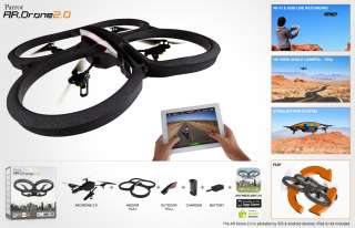   Drone 2.0 Quadricopter iPhone iPad Apple Android App Controlled  