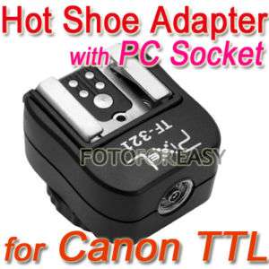 TF 321 Flash Hot Shoe to PC Sync Socket Convert Adapter  