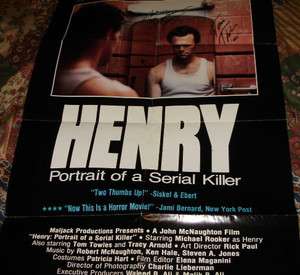 HENRY PORTRAIT OF A SERIAL KILLER SIGNED MICHAEL ROOKER AND TOM 