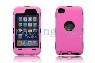  Colors 3 pieces Hard&Soft Case Skin Cover for Apple iPod Touch 4 4g 