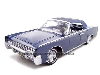 1961 LINCOLN CONTINENTAL BLUE 1/18 DIECAST MODEL CAR  